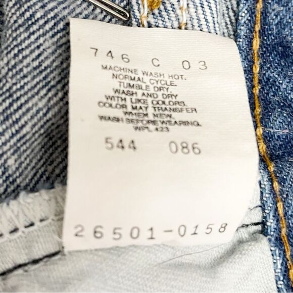 Levi’s 501 Women's Jeans Size 27 | 4 Vintage 80s 26501 Medium Wash Straight Leg - Picture 10 of 11